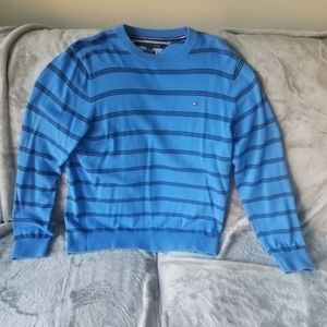 Mens Tommy Hilfiger Sweater XL Blue with Black